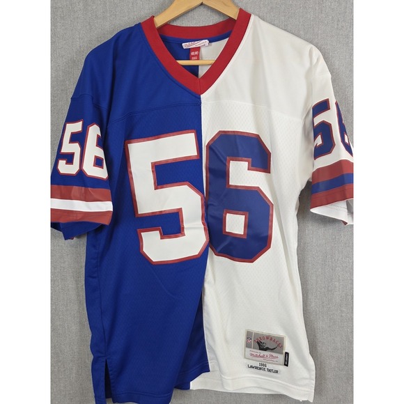 Lawrence Taylor #56 Giants Throwback Stitched Jersey Mens 40 Mitchell and Ness - Picture 1 of 12